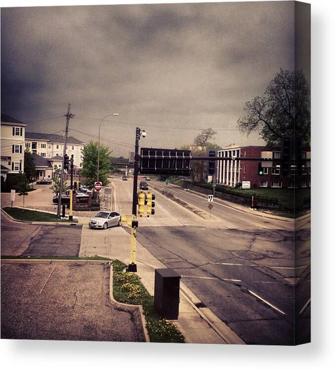  Canvas Print featuring the photograph Huron/Fulton Minneapolis, Minnesota #11 by Alex Schmidt