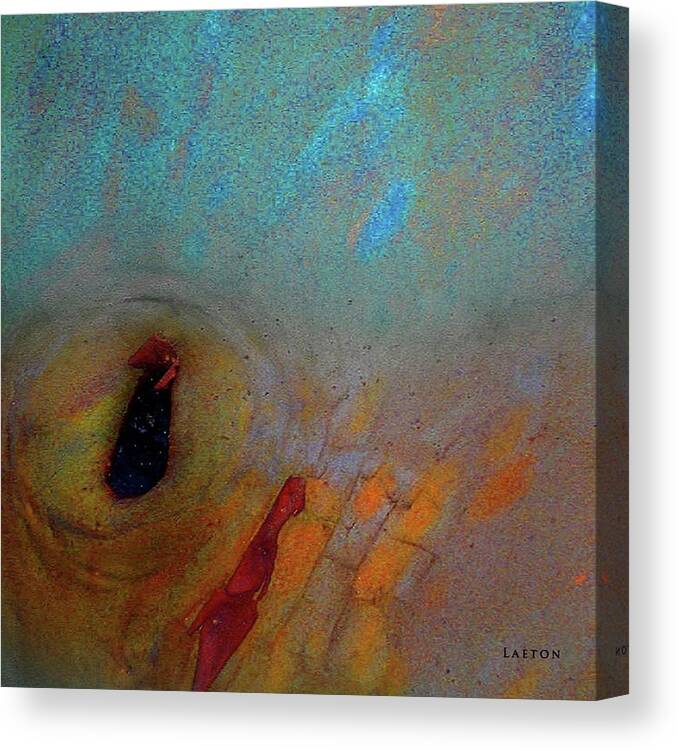 Abstract Canvas Print featuring the digital art Purification #2 by Richard Laeton