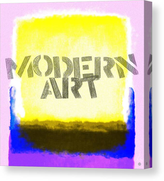 Modern Canvas Print featuring the digital art Modern Art #3 by Gary Grayson