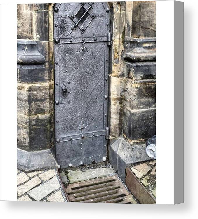 Door Canvas Print featuring the photograph #prague #nofilter #architecture #37 by Victoria Key