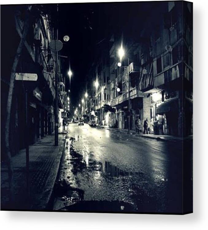 Nightout Canvas Print featuring the photograph #alexandria #egypt #nightout #funnight #4 by Art Foto
