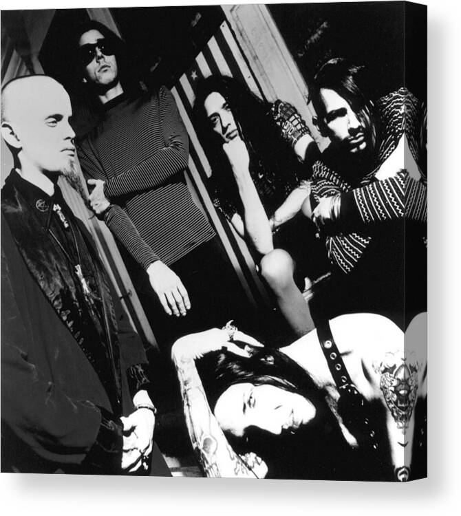 Marilyn Manson Canvas Print featuring the photograph Marilyn Manson #4 by Jackie Russo