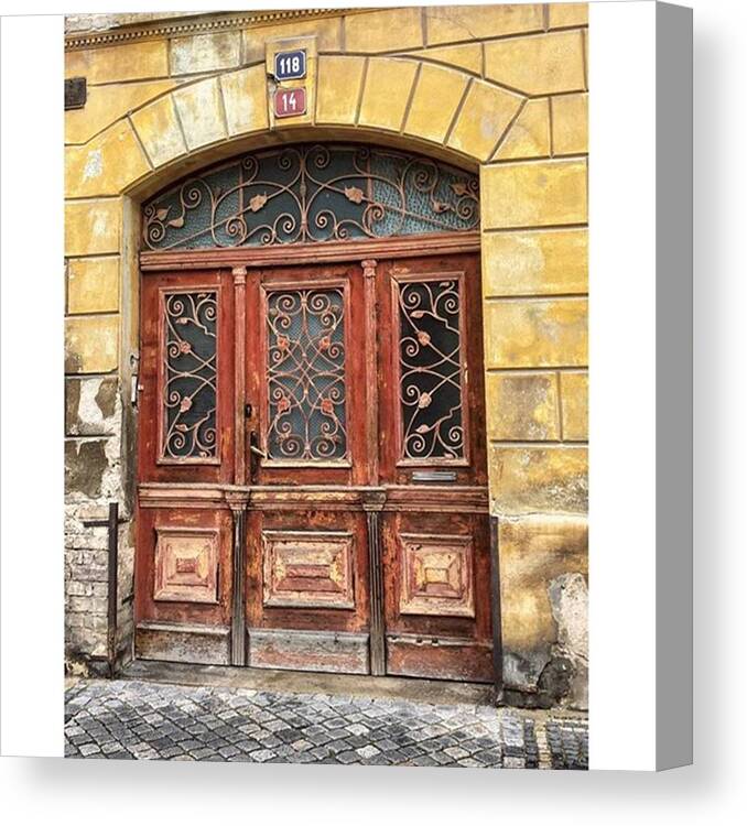Old Canvas Print featuring the photograph #prague #czechrepublic #nofilter #4 by Victoria Key