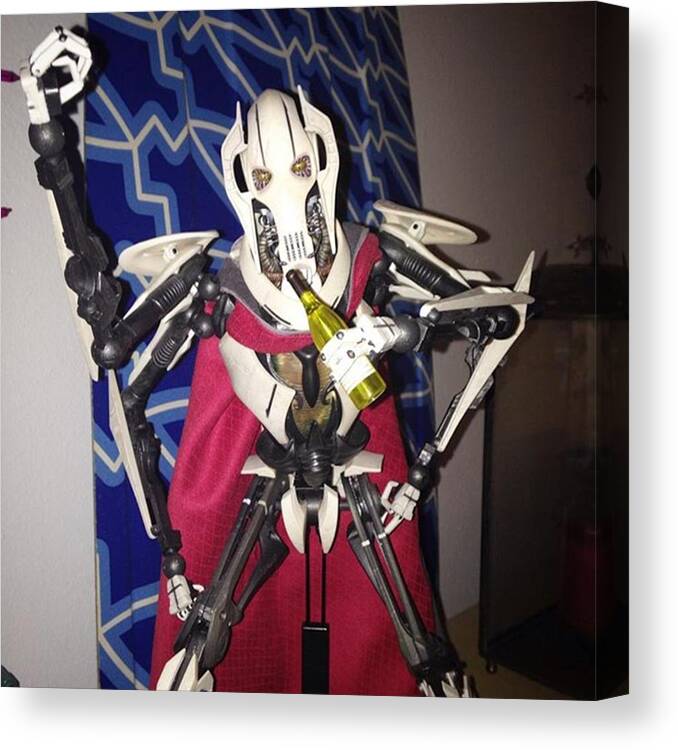 General Grievous Canvas Print featuring the photograph General Grievous and Wine by Kim Kelly