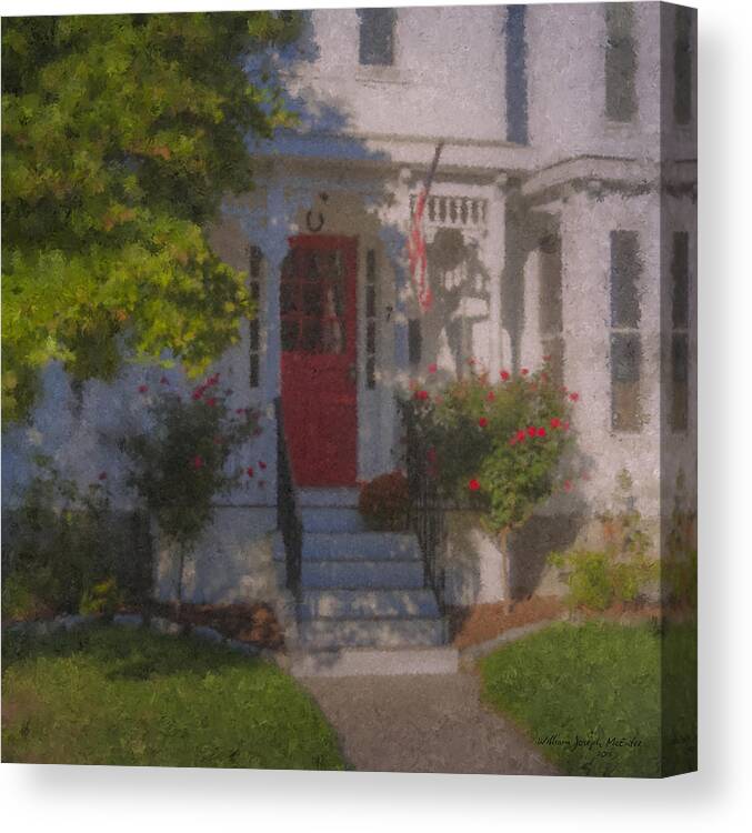 7 Williams Street Canvas Print featuring the painting 7 Williams Street by Bill McEntee