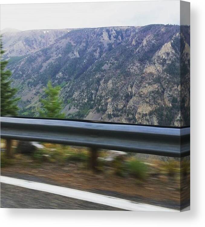Montana Canvas Print featuring the photograph Rocky Mountain Highway by Jonathan Stoops