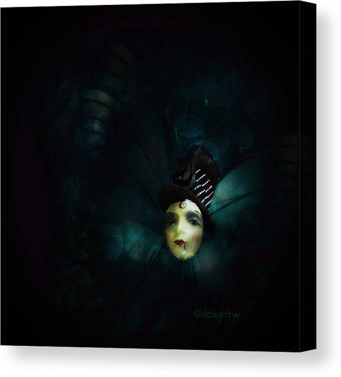 Doll Canvas Print featuring the digital art A Basement Apartment by Delight Worthyn