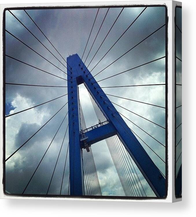 Bridge Canvas Print featuring the photograph A #bridge #architecture #toyota #japan by Alexis Fleisig