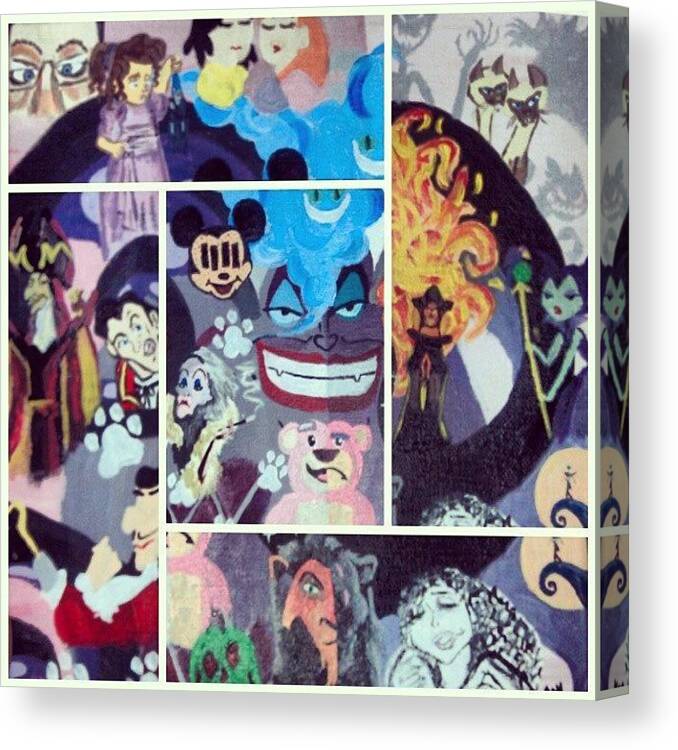 Disney villains Paintings HD Print on Canvas Home Decor Wall Art Picture 12"x16" 