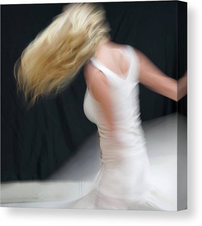 Dance Canvas Print featuring the photograph A Dance in White #1209 by Raymond Magnani