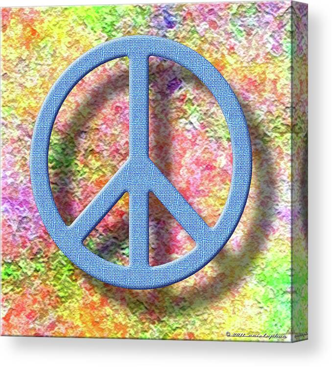 Peace Canvas Print featuring the digital art A Little Peace by Cristophers Dream Artistry