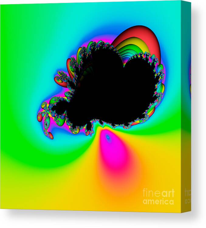 Abstract Canvas Print featuring the digital art Abstact 08 A tex by Rolf Bertram