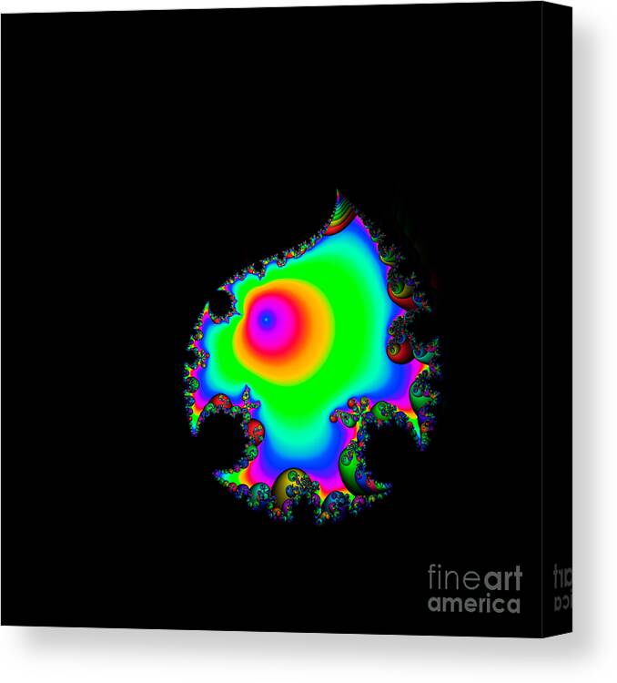 Abstract Canvas Print featuring the digital art Abstact 08 by Rolf Bertram