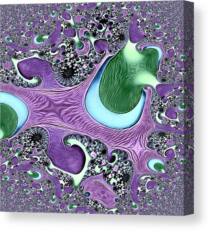 Digital Art Canvas Print featuring the digital art Abstract 122016.1 by Artful Oasis