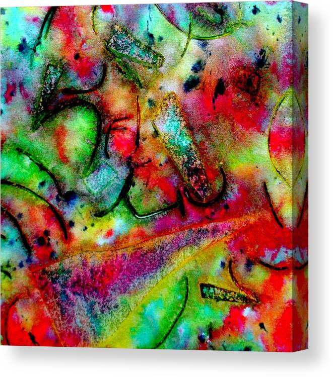 Abstract Canvas Print featuring the mixed media Abstract 37 by John Nolan