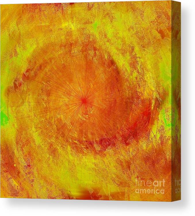 Abstract Canvas Print featuring the digital art Abstract 521-2015 by John Krakora