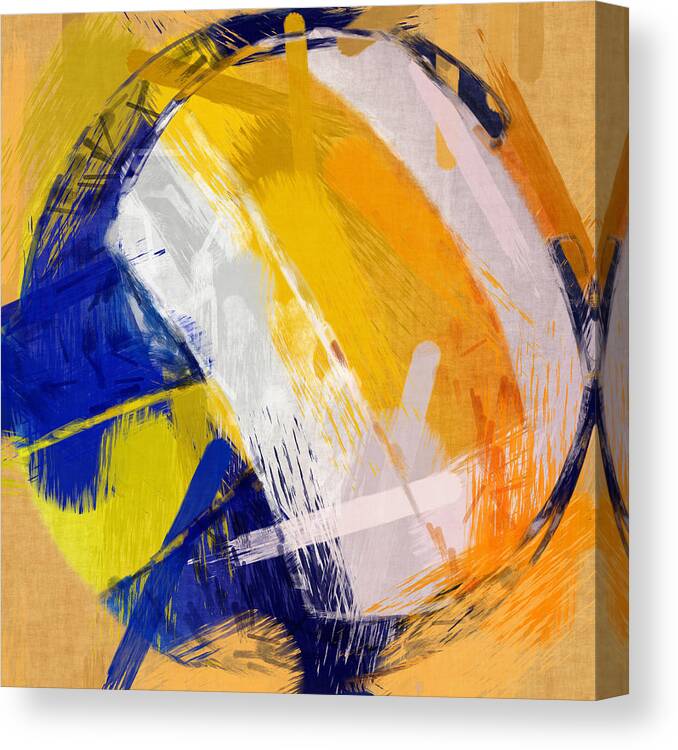 Abstract Canvas Print featuring the photograph Abstract Beach Volleyball by David G Paul