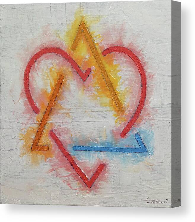 Adoption Symbol Canvas Print featuring the painting Adoption Symbol by Michael Creese