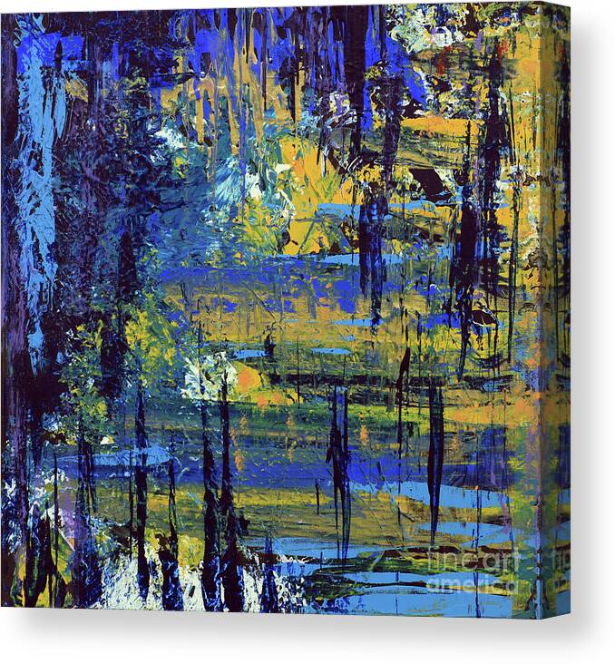 Lines Canvas Print featuring the painting Adventure by Cathy Beharriell