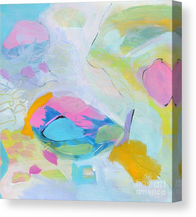 Abstract Art Canvas Print featuring the painting Alice by Tracy-Ann Marrison