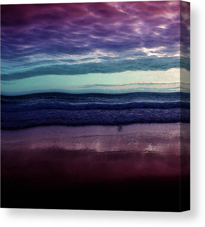 Abstract Canvas Print featuring the digital art Always a Horizon by Bonnie Bruno