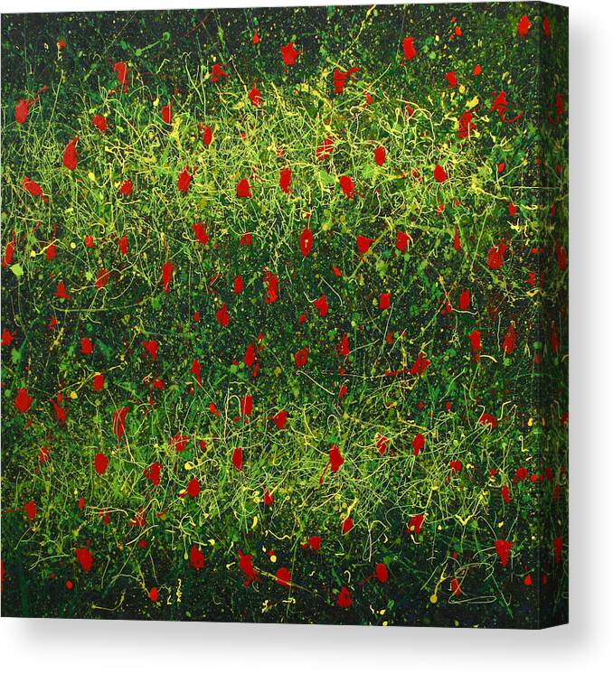 Neurons Canvas Print featuring the painting Anacrinas by Ericka Herazo