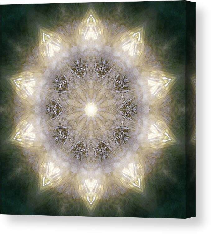 Mandala Canvas Print featuring the photograph Ancient Light X by Lisa Lipsett