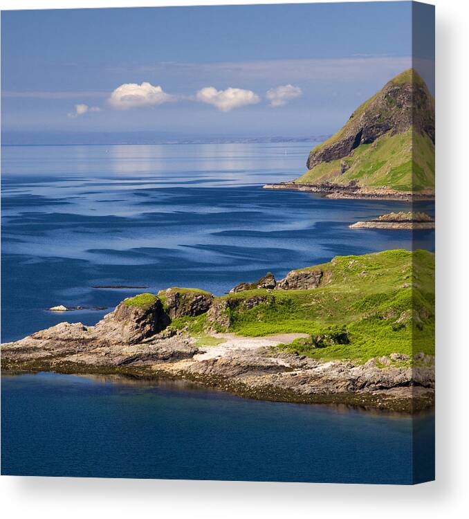 Scotland Canvas Print featuring the photograph Ardnamurchan Seascape by John McKinlay