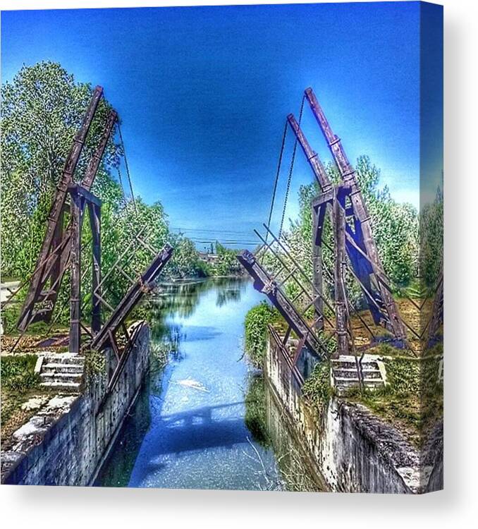 Bridge Canvas Print featuring the photograph Arles: Pont Van Gogh, Van Gogh Bridge by Marcel Imants