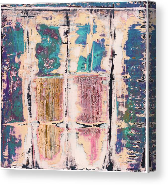 Abstract Prints Canvas Print featuring the painting Art Print Square 8 by Harry Gruenert