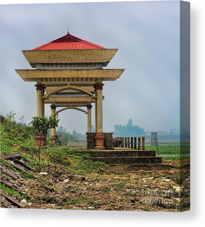 Vietnam Canvas Print featuring the photograph Asian Architecture I by Chuck Kuhn