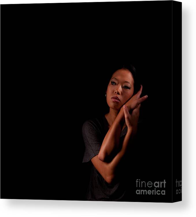 Asian Canvas Print featuring the photograph Asian Beauty 1284569 by Rolf Bertram