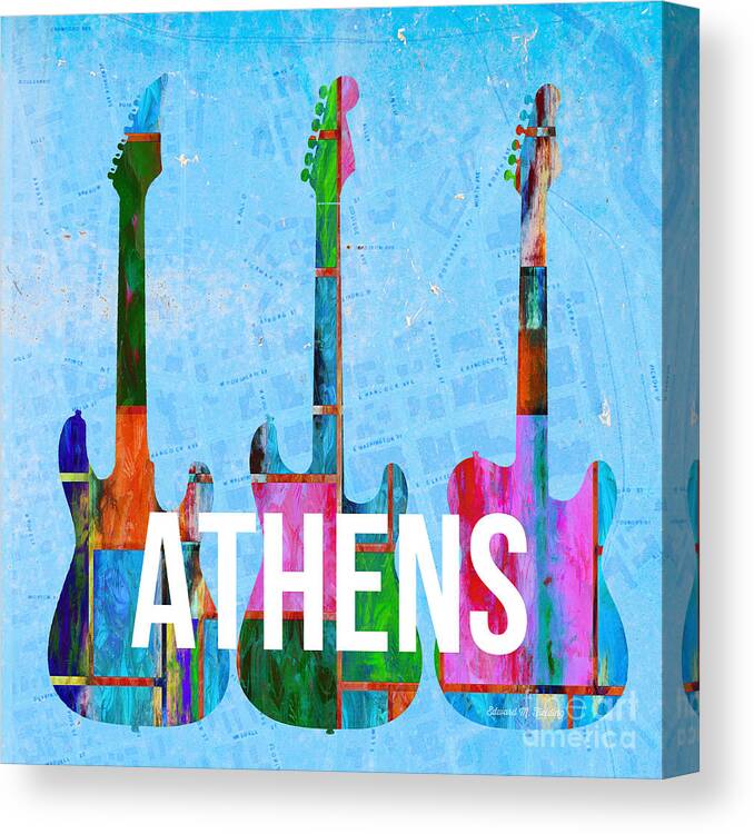 Athens Canvas Print featuring the photograph Athens Ga Music Scene by Edward Fielding