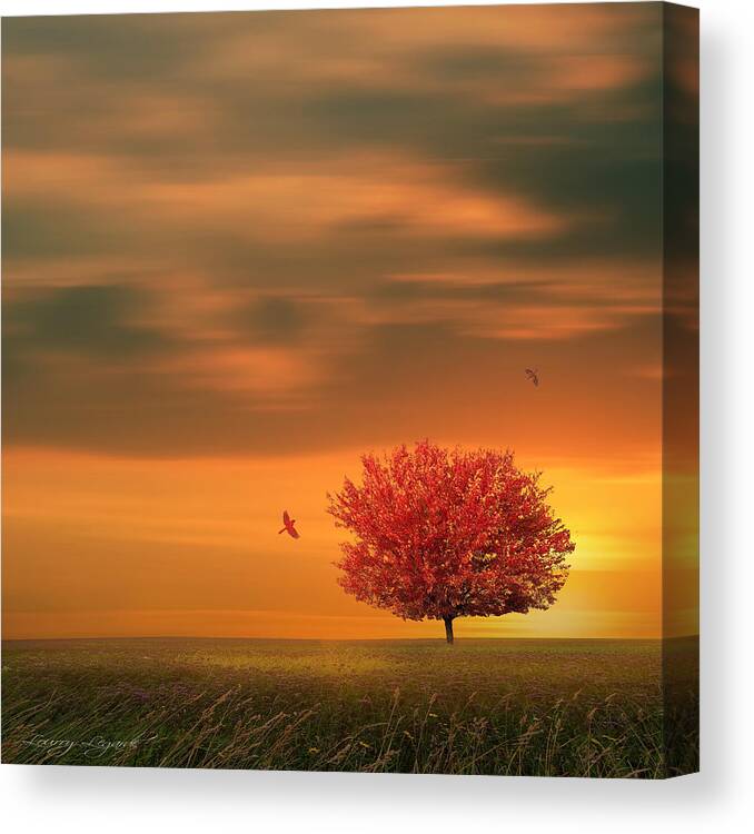 Four Seasons Canvas Print featuring the photograph Autumn by Lourry Legarde