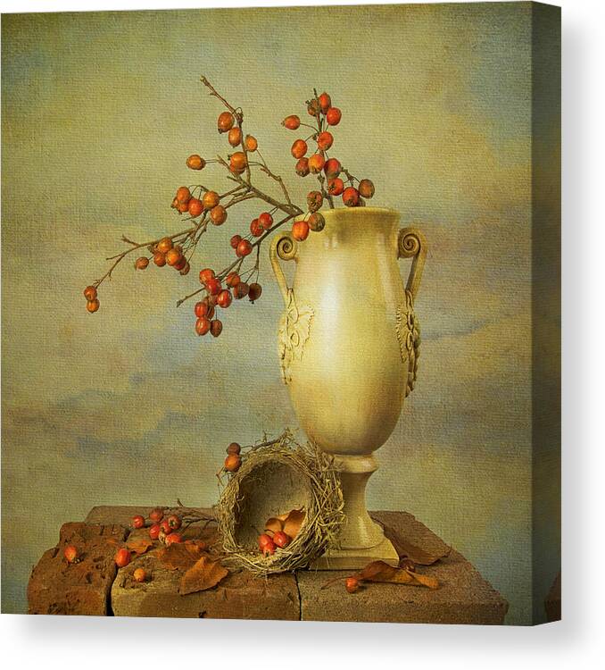 Dutch Masters Canvas Print featuring the photograph Autumn Still Life by Theresa Tahara