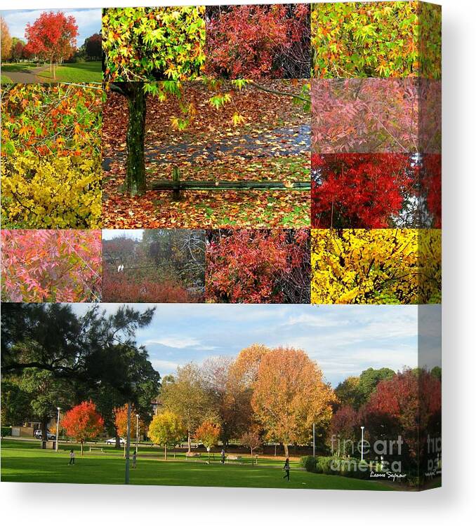 Autumn Canvas Print featuring the photograph Autumn's Magic by Leanne Seymour
