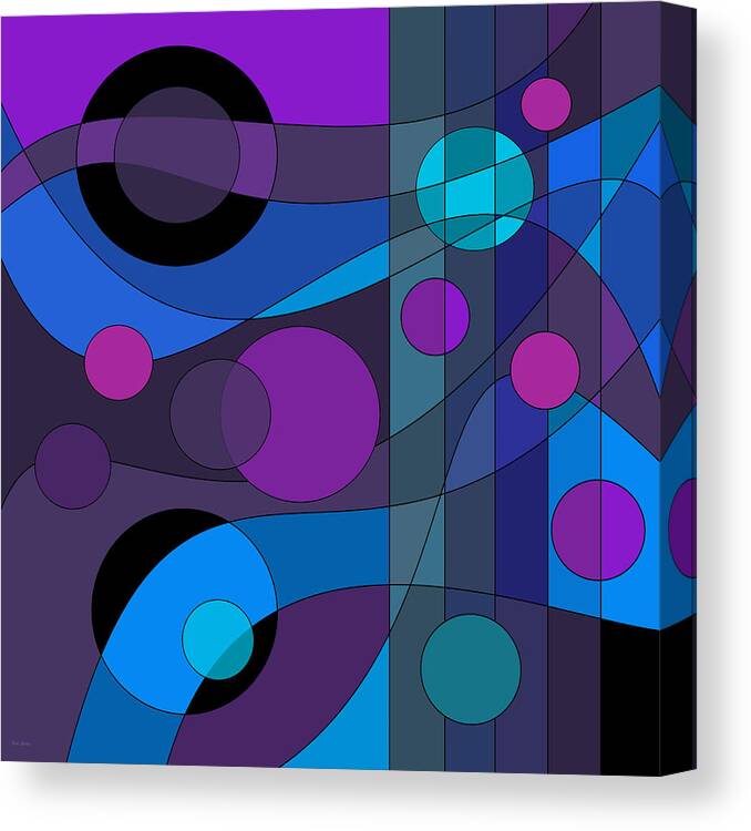 Back Room Blues Canvas Print featuring the digital art Back Room Blues by Val Arie