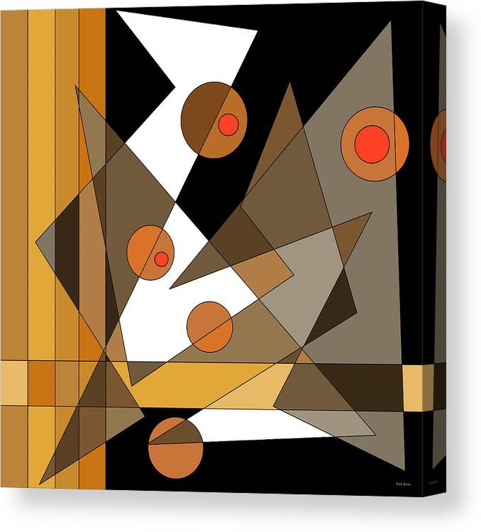 Backstage Confusion Canvas Print featuring the digital art Backstage Confusion by Val Arie