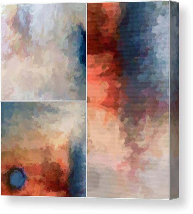 Montage Canvas Print featuring the digital art Balance...three by Tom Druin