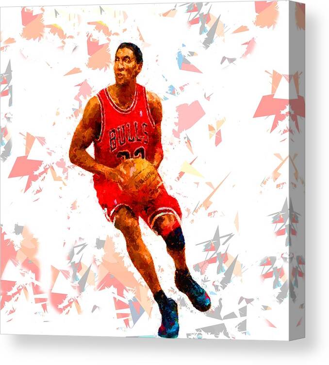 Basketball Canvas Print featuring the painting Basketball 33 by Movie Poster Prints