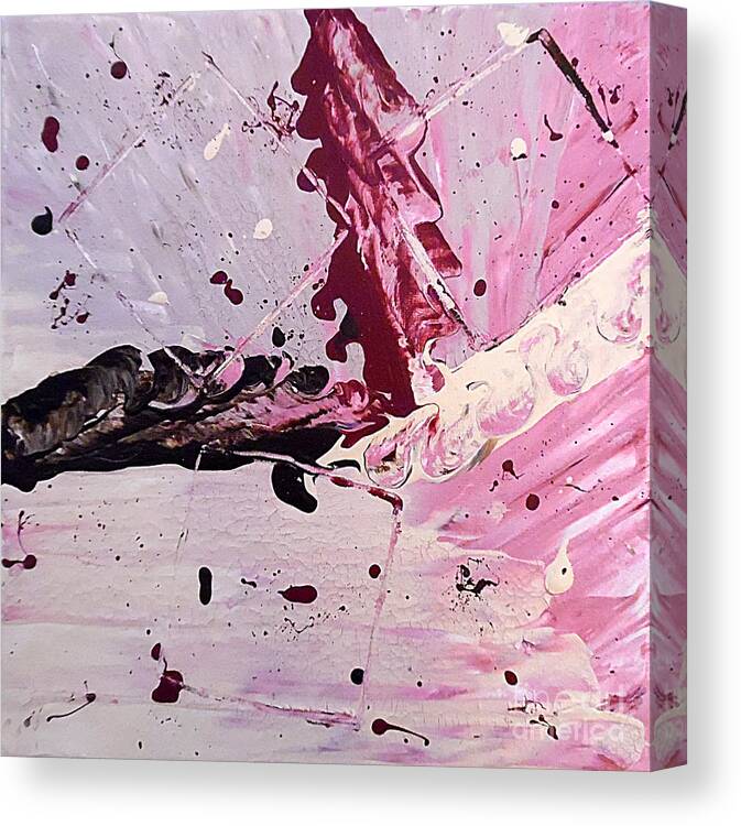 Palette Knife Canvas Print featuring the painting Beautiful Chaos by Jilian Cramb - AMothersFineArt