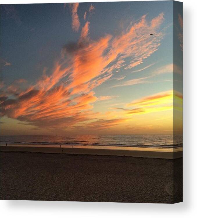 Sunset Canvas Print featuring the photograph Sailor's Delight by John David Whalen