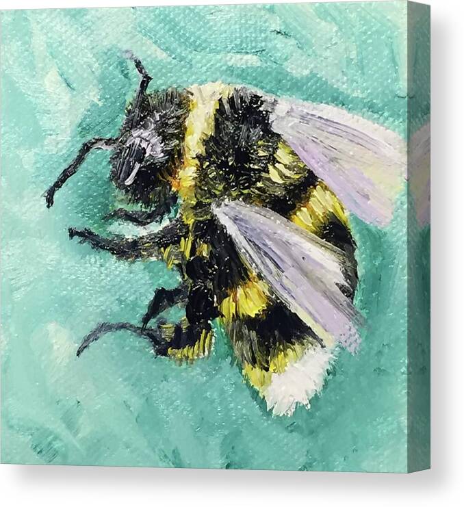 Bee Canvas Print featuring the painting Bee Kind by Melissa Torres