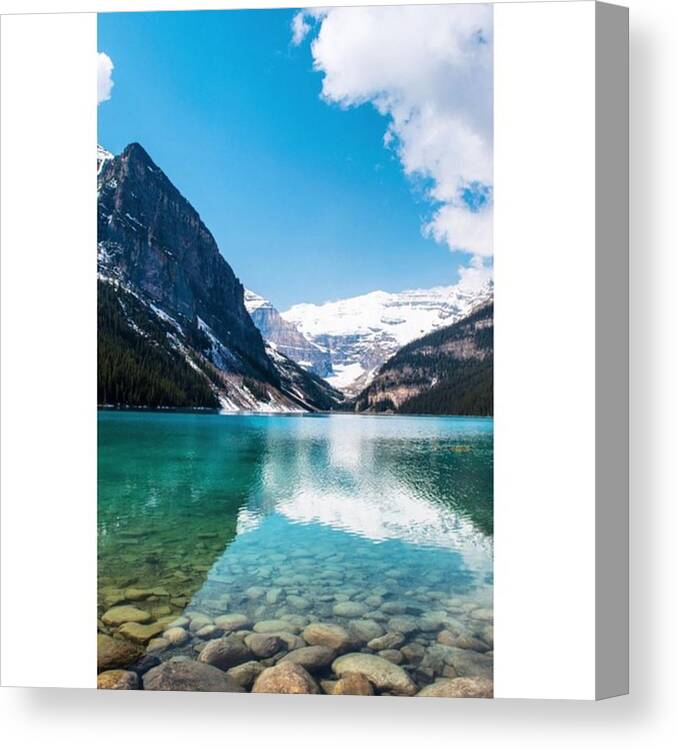 Mountains Canvas Print featuring the photograph Being Out Here Really Makes You by Scotty Brown