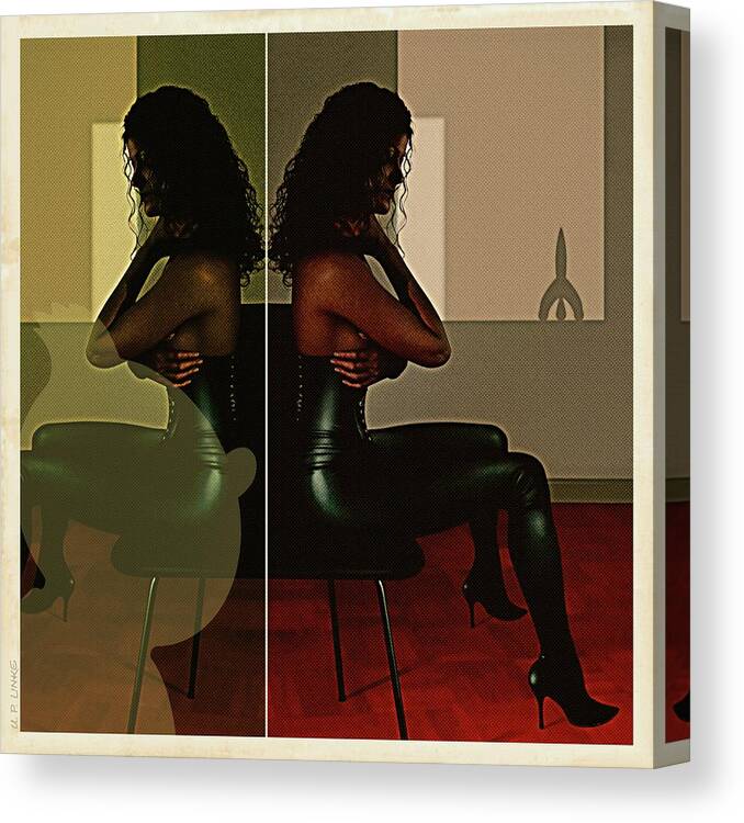 Adult Canvas Print featuring the mixed media Belgian Fetish by Udo Linke