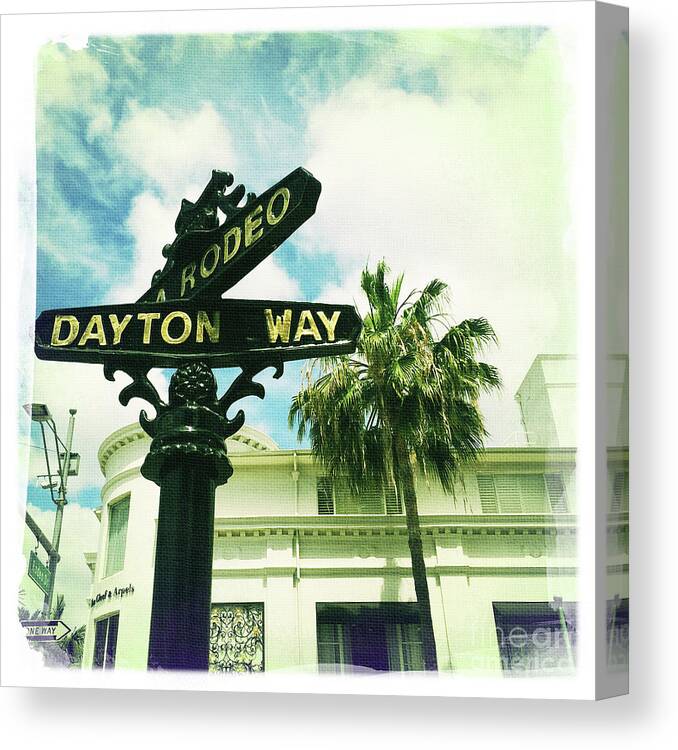 Rodeo Drive Sign Beverly Hills' Art Print 
