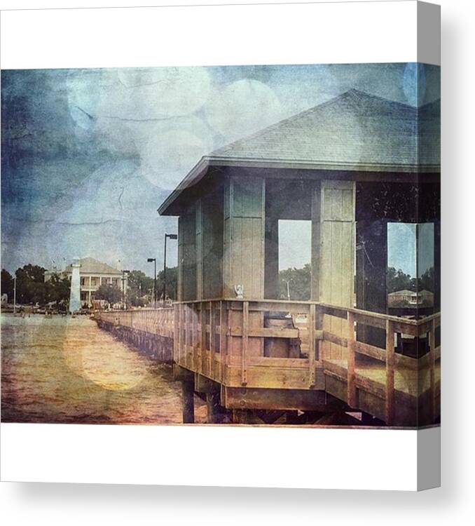 Biloxibeach Canvas Print featuring the photograph Biloxi #biloxibeach #msgulfcoast by Joan McCool