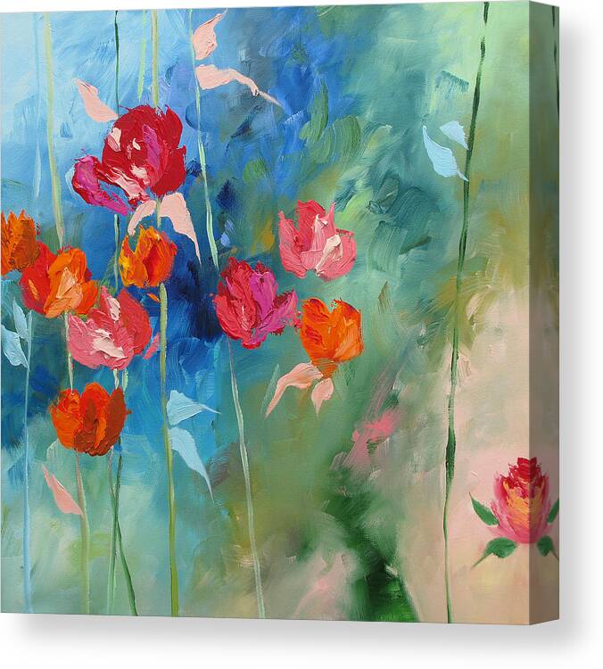Art Canvas Print featuring the painting Bliss by Linda Monfort