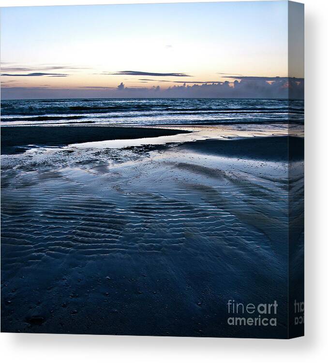 Landscape Canvas Print featuring the photograph Blue Call Of The Sea by Silva Wischeropp