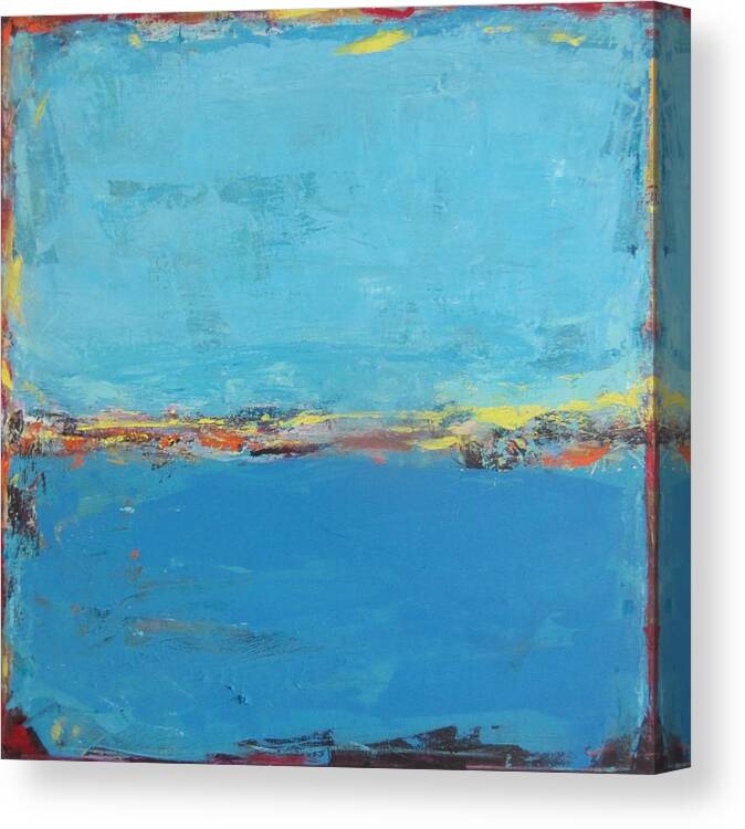 Art Canvas Print featuring the painting Blue World by Francine Ethier